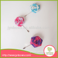 Light Rose flower Breast Cancer Awareness Ribbon Pin Brooch